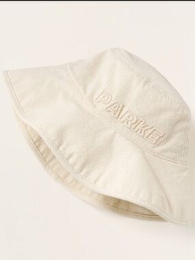 Parke x Target, Canvas Embroidered Bucket Hat, cream color, NWT in sealed bag